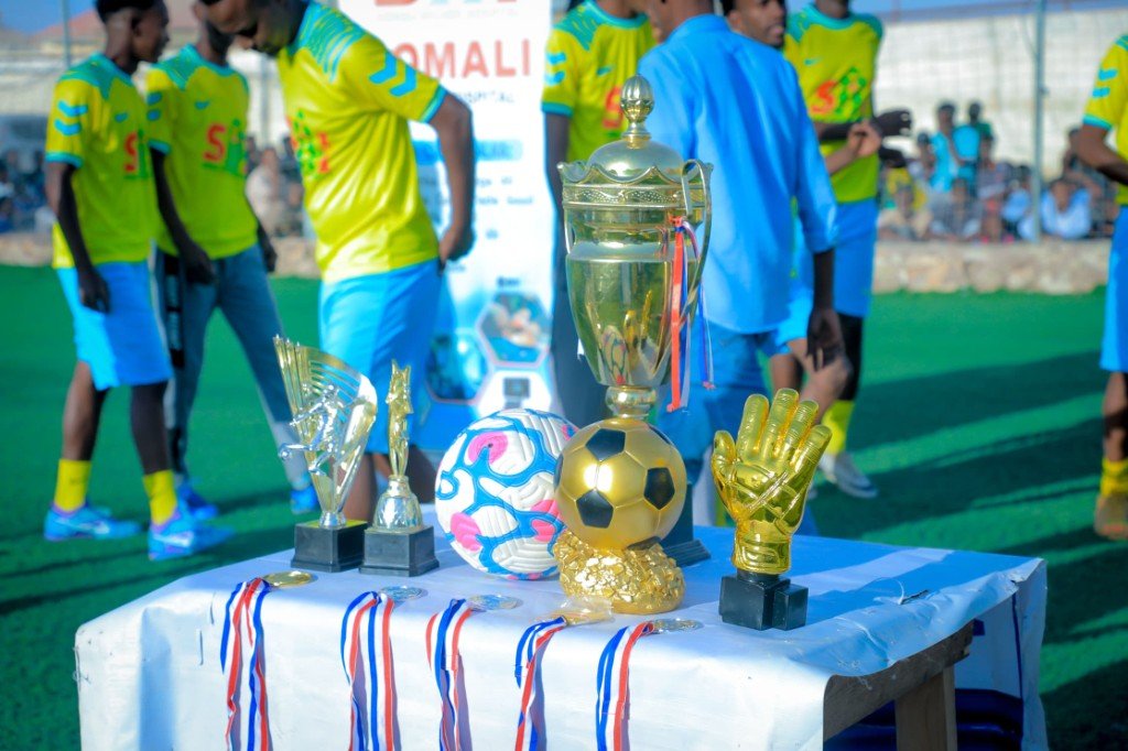 Tournament trophies awarded to sponsored teams